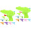 48Pièces Pistolets Enfants ABS Couleurs Assorties 3