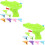 48Pièces Pistolets Enfants ABS Couleurs Assorties 5