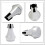 2Pcs Silver Trumpet Mutes ABS Material Noise Reduction for Practice 4