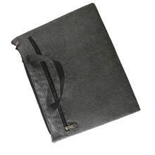 Valigia da ufficio impermeabile Oxford con cerniera 38x30cm, grande capacità, nero