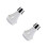 2Pcs Silver Trumpet Mutes ABS Material Noise Reduction for Practice 11