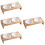 4Sets Multi Durable Ceramic Elevated Cat Bowls with Bamboo Pet Stand 6
