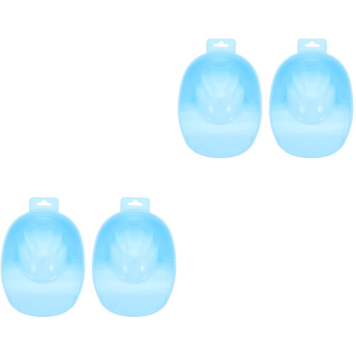 4Pcs Blue Nail Soaking Bowls Manicure Tools Hand Soak Tray 2