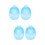 4Pcs Blue Nail Soaking Bowls Manicure Tools Hand Soak Tray 7