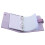 2Ensembles Classeurs Budget Violet Avec Zippées PVC 2