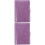 2Ensembles Classeurs Budget Violet Avec Zippées PVC 6