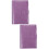 2Ensembles Classeurs Budget Violet Avec Zippées PVC 8