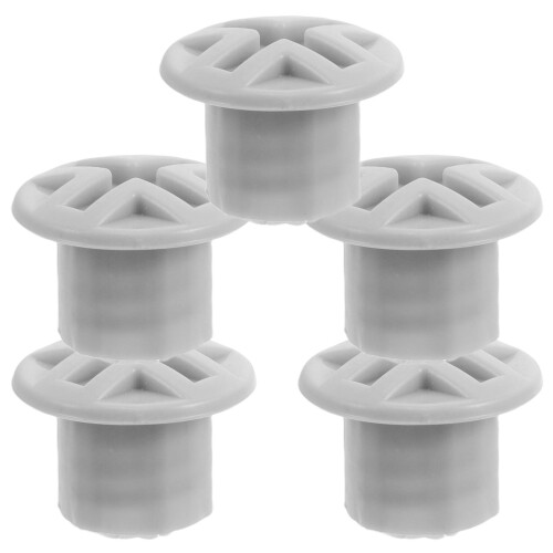 25Pcs Quick Install Grey Plastic Slide Screw Caps for Toddler Safety 2