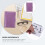 2Ensembles Classeurs Budget Violet Avec Zippées PVC 11
