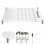 4Sets White Acrylic Month Planner Wall Mounted Erasable Message Board 5