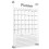 4Sets White Acrylic Month Planner Wall Mounted Erasable Message Board 7