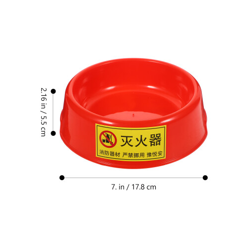 2Pcs Plastic Fire Extinguisher Holder Brackets 2-4Kg Luminous Red 1