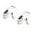 2Pcs Compact Portable Steam Iron Handheld Foldable Travel Steamer ABS 2