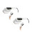 2Pcs Compact Portable Steam Iron Handheld Foldable Travel Steamer ABS 3