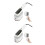 2Pcs Compact Portable Steam Iron Handheld Foldable Travel Steamer ABS 4