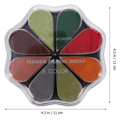 3Pcs DIY Ink Pad Multicolor Stamp Pad Compact Stamps Partner Set 1