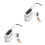 2Pcs Compact Portable Steam Iron Handheld Foldable Travel Steamer ABS 6