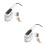 2Pcs Compact Portable Steam Iron Handheld Foldable Travel Steamer ABS 8
