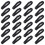 260Pcs Black Plastic DIY Mask Hooks Adjustable Rope Buckles Durable 2