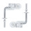6Pcs Impact-Resistant Iron Sofa Pillow Hinges 5-Position Adjustable 2