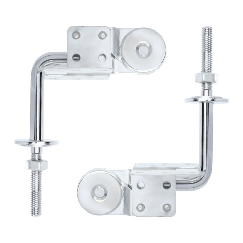 6Pcs Impact-Resistant Iron Sofa Pillow Hinges 5-Position Adjustable 1
