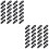 260Pcs Black Plastic DIY Mask Hooks Adjustable Rope Buckles Durable 6