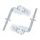 6Pcs Impact-Resistant Iron Sofa Pillow Hinges 5-Position Adjustable 3