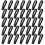 260Pcs Black Plastic DIY Mask Hooks Adjustable Rope Buckles Durable 8