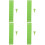 4Sets Plastic Braille Writing Kit Light Green for Blind Study 7