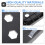 4Pcs Storage Gas Tank Base Tray Movable with Black Plastic Wheels 9