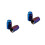 4Pièces Bouchons Valve Titane Durable Couleur Bleu 9