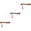 3Pcs Durable Wooden Handles Replacement for and Woodwork 7