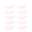 2Pcs Lash Lift Kit Pink Silicone False Eyelash Shield Pads Easy Clean 2
