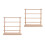 2Pcs Wood Thread Organizer Rack Ribbon Spool Storage Stand for Sewing 4