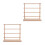 2Pcs Wood Thread Organizer Rack Ribbon Spool Storage Stand for Sewing 6