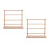 2Pcs Wood Thread Organizer Rack Ribbon Spool Storage Stand for Sewing 7