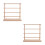 2Pcs Wood Thread Organizer Rack Ribbon Spool Storage Stand for Sewing 8
