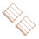 2Pcs Wood Thread Organizer Rack Ribbon Spool Storage Stand for Sewing 9