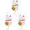 3Pcs Key Alarm Reminder White ABS-Hdpe Door Security Device 4