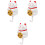 3Pcs Key Alarm Reminder White ABS-Hdpe Door Security Device 5