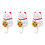 3Pcs Key Alarm Reminder White ABS-Hdpe Door Security Device 6