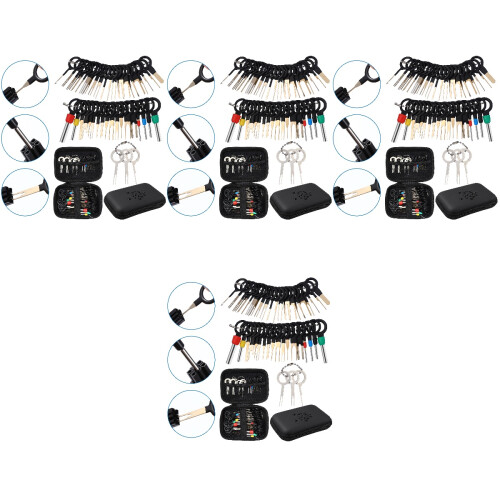 304Pcs Compact Black Automotive Terminal Ejector and Pin Removal Set 1