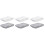 6Pcs White Grey Storage Case Drawer Organizer for Desk Use 4