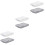 6Pcs White Grey Storage Case Drawer Organizer for Desk Use 5