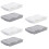 6Pcs White Grey Storage Case Drawer Organizer for Desk Use 7