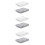 6Pcs White Grey Storage Case Drawer Organizer for Desk Use 8
