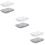 6Pcs White Grey Storage Case Drawer Organizer for Desk Use 9