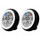 2Pièces Thermomètre Hygromètre LCD Noir Pour 3