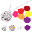 3Sets Silver Essential Oil Diffuser Necklace with Aromatherapy Pendant 11