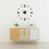 2Pcs Black Acrylic DIY 3D Frameless Wall Clock Roman Timekeeping 8
